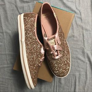 Kate Spade Keds - Glitter Rose Gold